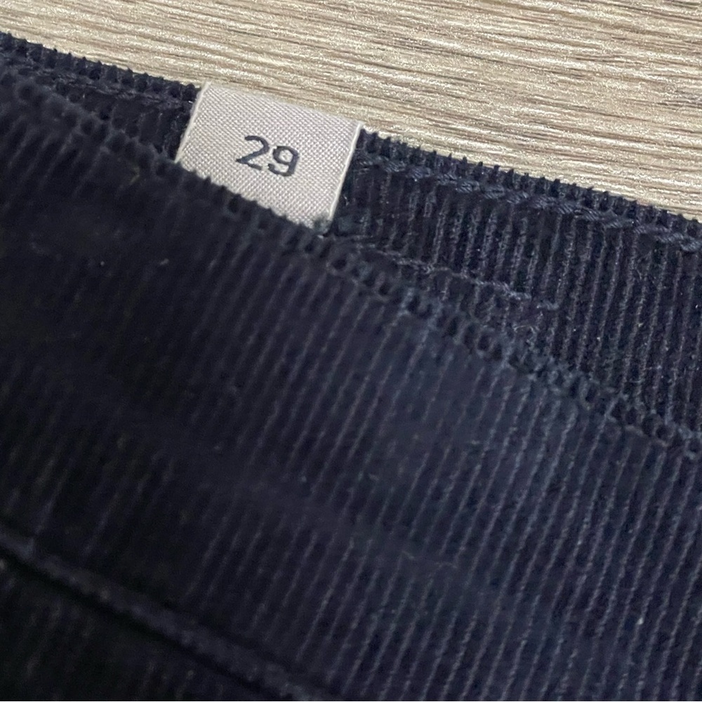 Citizens of Humanity Georgia High Rise Bootcut Flared Corduroy Navy Pants Sz 29 - Picture 9 of 12